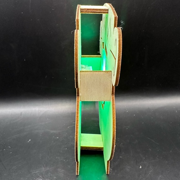 Wooden Pre-Lit Frankenstein Cut Out Wooden Halloween Craft Decor Paint Yourself - Picture 3 of 3